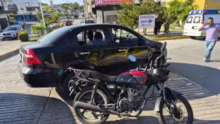 Percance en avenida 56 provoca crisis nerviosa a automovilista