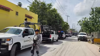 Elementos de la Guardia Nacional y de otras corporaciones estuvieron en la escena del crimen.