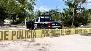 Policías acordonaron el área para el levantamiento del cuerpo