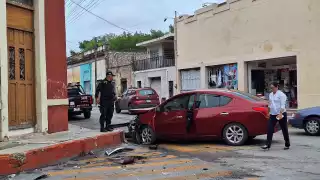 Elementos de la SSP atendieron el choque en el Centro de Mérida
