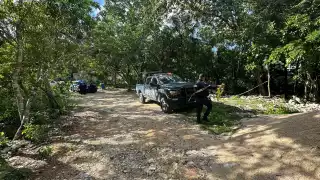 Elementos policiacos acordonaron la zona para realizar las diligencias.