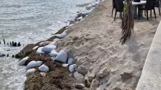 El mar se ha comido en las últimas décadas las zonas de arena, causando daños irreversibles