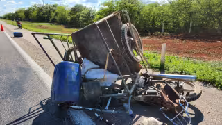 Camión embiste mototaxi y deja dos lesionados en carretera Mérida a Campeche