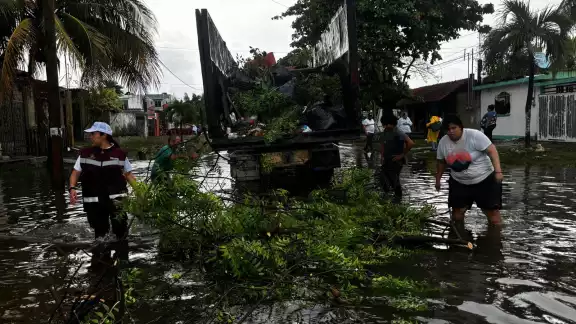 Las inundaciones en Chetumal afectaron varias zonas en la ciudad capital Las inundaciones en Chetumal afectaron varias zonas en la ciudad capital