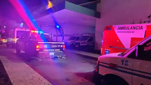 Ambas víctimas fueron trasladadas de urgencia al Hospital General a bordo de un vehículo particular