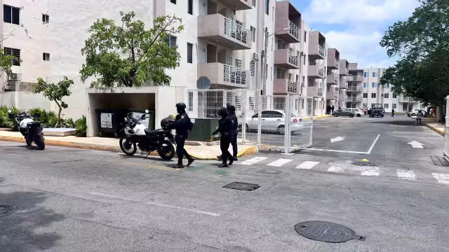 El reporte de hombres armados derivó el operativo en Cancún