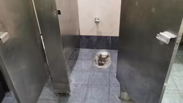 Robo de película: desaparece inodoro en Plaza Real