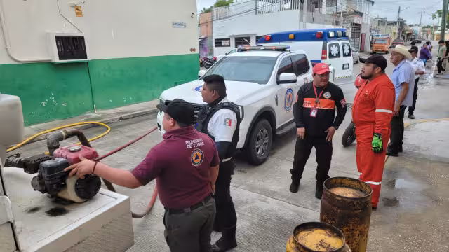El incidente ocurrió en la calle Quintana Roo esquina con Campeche,