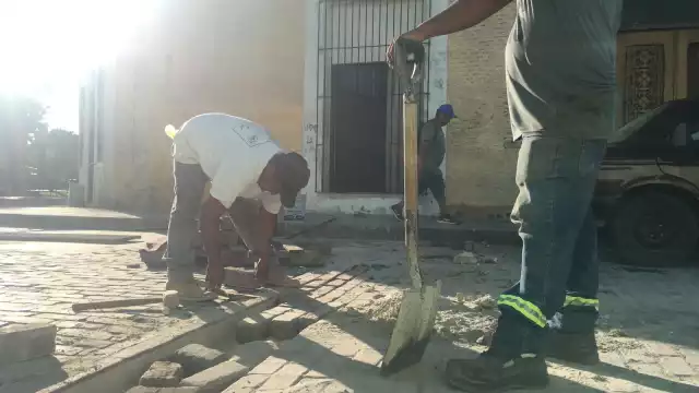 Los trabajos de mantenimiento a los adoquines del Barrio Mágico de Mérida tienen 95% de avance