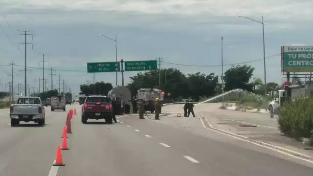 La fuga de gas en la Mérida-Progreso fue atendida