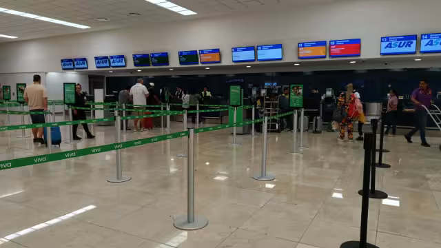 La afluencia de pasajeros en el aeropuerto de Mérida se mantiene al mínimo