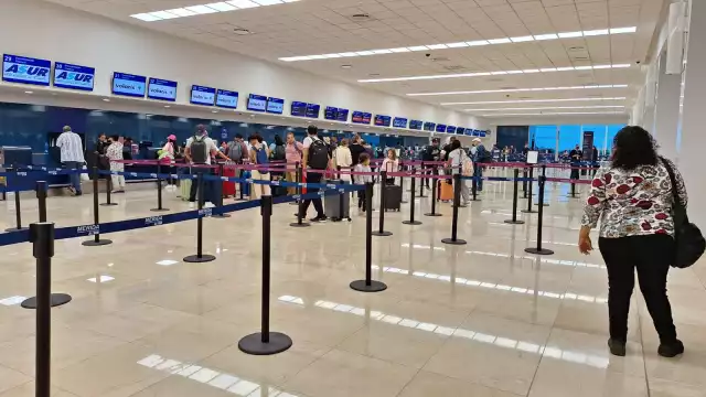 La mayoría de los vuelos en el aeropuerto de Mérida saldrán durante la tarde