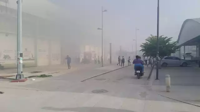 Causó gran temor debido al intenso humo.