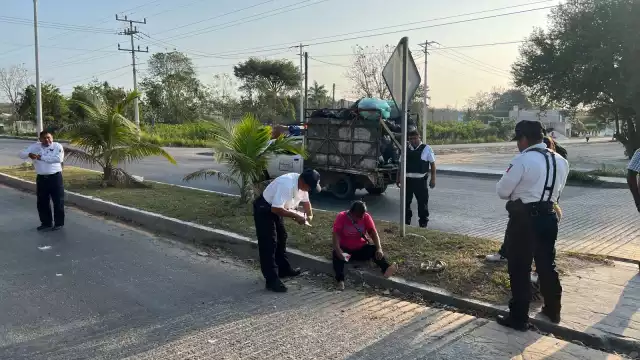 Mujer se abre la cabeza en Escárcega