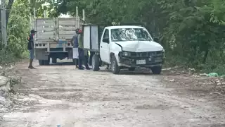 A bordo de la camioneta iba una familia