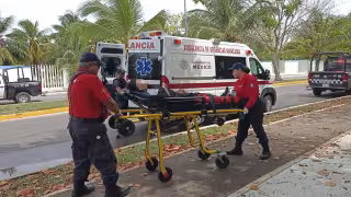 El motociclista fue trasladado a un hospital de Chetumal