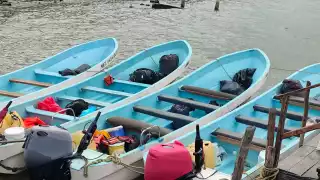 Mal tiempo y baja demanda frenan viajes en lancha entre Palizada y Ciudad del Carmen