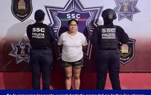 La mujer fue identificada como Zuleyma del Carmen “N”, quien fue trasladada al Ministerio Público