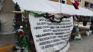 Los manifestantes exigen un diálogo con la alcaldía.