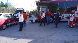 Motociclista resulta herido tras aparatoso choque en Champotón