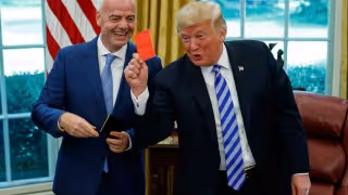 Infantino y Trump