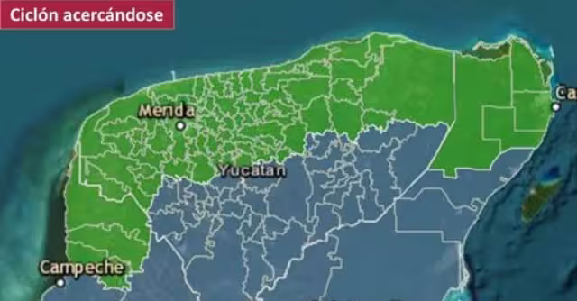 69 municipios de Mérida en Alerta Verde por Milton
