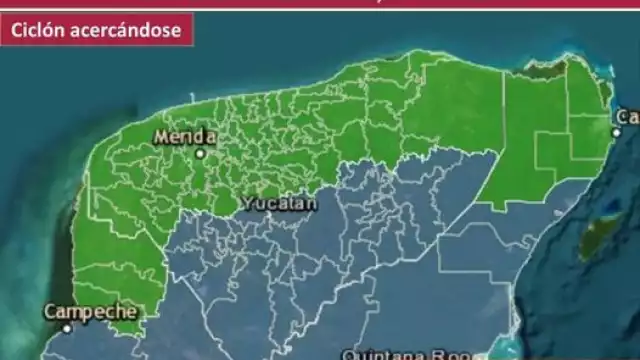69 municipios de Mérida en Alerta Verde por Milton