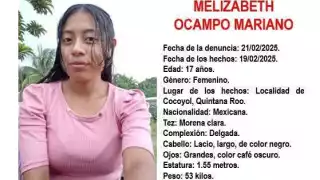 Melizabeth Ocampo fue reportada com desaparecida.