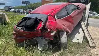 Debido al impacto entre ambos vehículos ambos fueron declarados como pérdida total