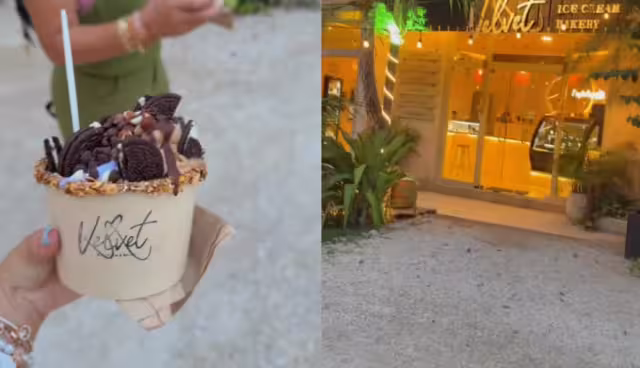 Usuarios criticaron a la influencer por pagar un precio tan alto por los helados