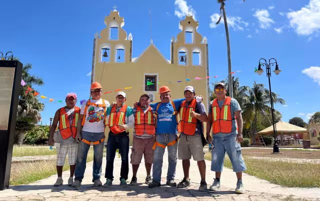 Color colonial y tradición: restauran templo de Hopelchén