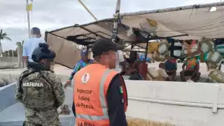 Marina asegura cargamento pesquero por su captura ilegal en Yucalpetén