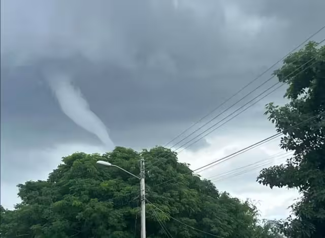 El supuesto torbellino se observó desde varios puntos de Mérida