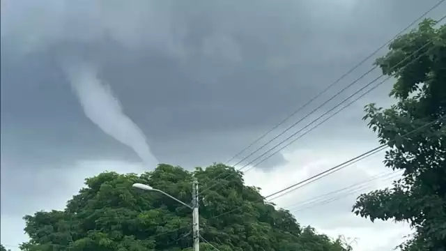 El supuesto torbellino se observó desde varios puntos de Mérida