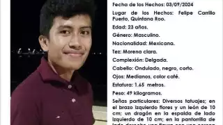 FGE activa ficha de búsqueda de joven secuestrado en Felipe Carrillo Puerto