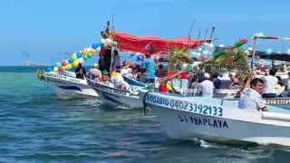 Señor de las Labranzas bendice el mar de Seybaplaya