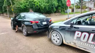 Debido a que ambos conductores no llegaron a un acuerdo, ambos fueron llevados a las instalaciones de Tránsito