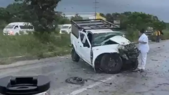 El accidente causó tráfico por dos horas
