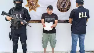 El hombre fue detenido por la SSP Yucatán