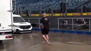   GP de Hungría: Fuertes lluvias inundan la pista y los paddocks ¿Habrá carrera?   