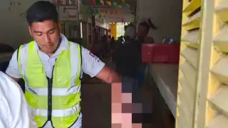 Locatario es agredido en mercado de Seybaplaya por presunto cobrador “gota a gota"