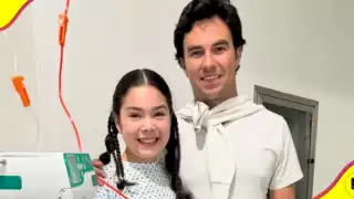 Checo y la pequeña fan
