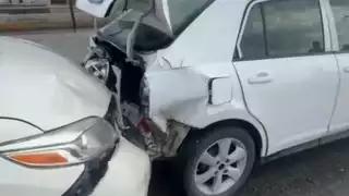 Autobús provoca accidente en Playa del Carmen; hay cuatro lesionados