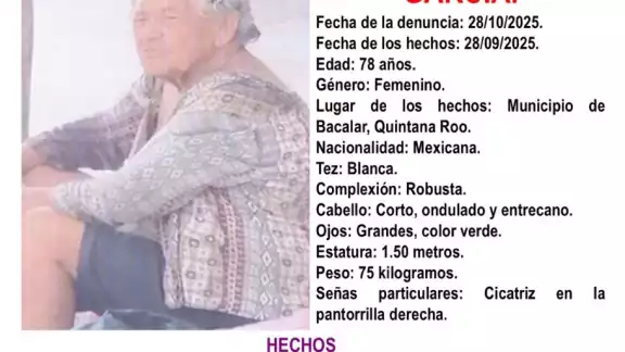 Carolina López García fue vista por última vez el 28 de octubre Carolina López García fue vista por última vez el 28 de octubre