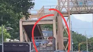 Pareja resulta lesionada por  desmantelamiento de puente en Ciudad del Carmen 