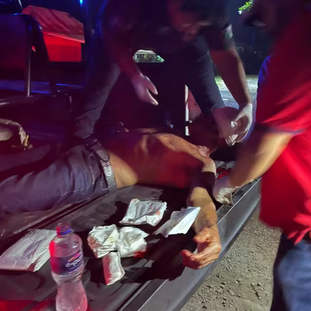 El herido fue llevado al Hospital General en Chetumal