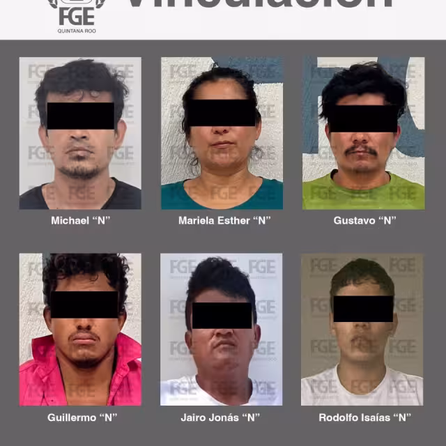 Seis de los 15 detenidos en diferentes localidades de Quintana Roo.