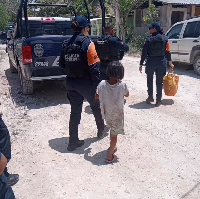 La menor fue asistida por personal del GEAVIG.