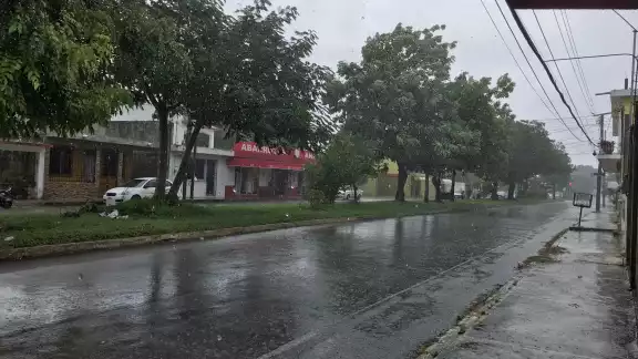 Varias calles comenzaron a inundarse por las lluvias recientes