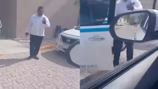 La confrontación quedó registrada en video, donde se observa cómo impiden el ascenso de pasajeros a una unidad distinta al taxi